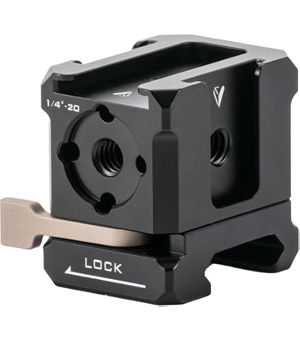 Adaptateur NATO Vers Cold Shoe Tilta - Noir, Réglable, Pour Moniteur Et Accessoires Sur Cage Appareil Photo