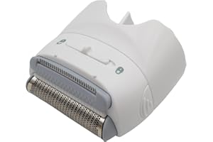 NaschLager Rasieraufsatz kompatibel mit Braun Silk-épil 5 7 9 Xpressive, weiß, Artikelnummer 67030799, kompletter Kopf mit Scherfolie und Messer, für Typ 5340 5375 5376 5377 5378 5390 5391 5392