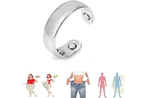 VINXAN 2024 New Olux Ring 1ST Gen,Olux Magnetic Ring,Lymphatic Drainage Therapeutic Magnetic Ring,Acupressure Magnetisc Ring Olux Rings for Women Men (Silver)