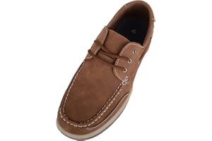 ABSOLUTE FOOTWEAR Zapatos náuticos inteligentes casuales de piel sintética para hombre