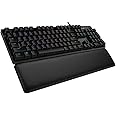 Logitech G513 Carbon LIGHTSYNC RGB Mechanical Gaming Keyboard with GX Red Switches - Linear, Black