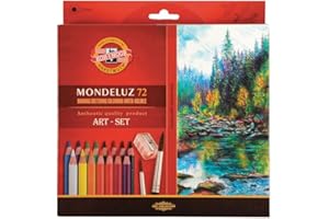 KOH I NOOR Mondeluz 72 Matite Colorate piu' due pennelli piu' temperamatite