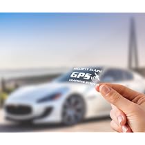Adesivo Ologramma Metallico Per Auto - Allarme Veicolo E Tracciamento GPS - 30x85 Mm - Per Vetro Laterale