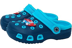 EDOTON Kinder Clogs und Pantoletten Weiche und Bequeme Gartensandalen Für Kinder Leicht rutschfest mit Niedlichen Muster Baby Hausschuhe （Unisex）
