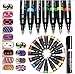 Biutee 16 Colors Nail Art Pen for 3D Nail Art DIY Decoration Nail Polish Pen Paint Pens Polish Painting Drawing UV Gel DIY Design Manicure Tool …