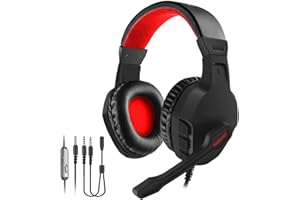 NUBWO Xbox One S PS4 PC Gaming Headset, Noise Cancelling over Ear Gaming cuffia microfono, controllo del volume per Xbox 1 S Playstation 4