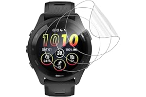 GEEMEE 3 Stück für Garmin Forerunner 265 für Schutzfolie,Nicht Panzerglas Glas, HD TPU-Materia Weich Folie Bläschenfrei Einfache InstallationNass Angewendet Displayschutzfolie