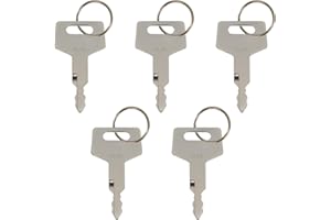 CLNYRWCB Ignition Key Compatible with Takeuchi TB150 TB160 TB175 TB1135 H806 Excavator Door & Fuel Cap Key-5Pack