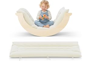 CUPCHID 3 en 1 Arche d'escalade Enfants,Charge 50KG,Triangle d’Escalade avec Coussin Confortable pour Tout-Petits, Arche d'Équilibre Enfant