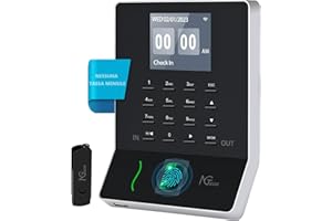 NGTeco W2 con verifica delle presenze tramite impronta digitale e lettore, fino a 200 utenti, LAN WiFi, app per iOS/Android (0 canone mensile) (W-2)