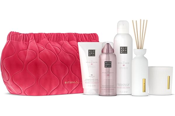 RITUALS The Ritual of Sakura, Cofre de Regalo Grande – Productos para el hogar y el cuidado de la piel con flor de cerezo y leche de arroz, incluye un neceser – Caja de regalo con propiedades renovado