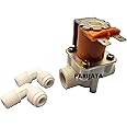 PARIJATA 1/4 Inch Inlet/Outlet Diaphragm Solenoid Valve for Water Purifiers, Agricultulture, Irrigation, Hydroponics, Aquaponics, Aquarium (12V DC)