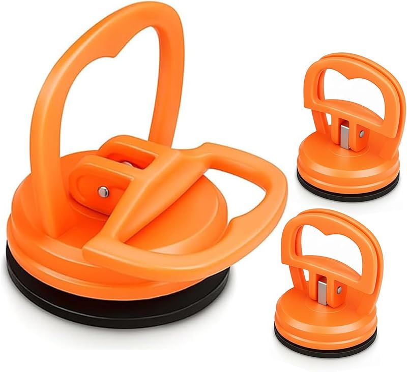 Set di Rimozione Delle Ammaccature per Auto, Potente Kit di Rimozione Delle, Estrattore di Ammaccature per Auto,per Riparazione Auto,Vetri,Schermi, Piastrelle E Spostamento Ogge(1 Grande, 2 Piccoli)