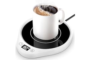 DOUBLECARE Calentador De Leche, Calentador de Leche Electrico, Taza Térmica con Apagado Automático, 3 Temperaturas y Apagado con Temporizador de 2-12 Horas, Oficina o Casa, para Bebidas, Café, Té, Leche