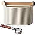 Espresso Grounds Knock Box - Coffee Grounds Knock Container, Heavy-Duty Espresso Puck Bin | Professional baristaa Knock Box, Compact Coffee Waste Disposal Solution, Easy to Use/ 7.48x5.2 inch