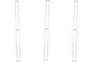 GERSO 3 Supporto a Parete Biglietti di Auguri in Formato Verticale 130 x 180 mm con 8 Scomparti A6