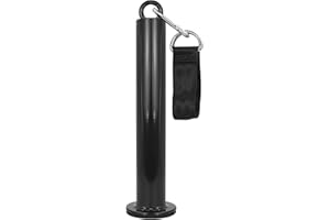 Aoneky Loading Pin for Olympic Weight Plate - Steel Barbell Plate Holder with Carabiner and Strap for Home Gym Tricep Pully Cable Attachment