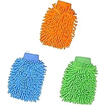 Guanti Lavaggio Auto In Microfibra - Morbidi, Assorbenti Con 2 Panni Omaggio