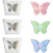 YOUNGSAY Silikonformen Schmetterling – 5-teiliges Set Für Kerzen, Seifen, Beton & DIY