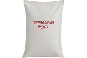 BRICOLEVA.IT Sacca Cemento Rapido Pronto All Uso 1 Kg & 5 Kg - Presa Rapida, Alta Resistenza, Pronto all’Uso e Asciugatura Veloce – Perfetto per Fissaggi e Riparazioni Domestiche Fai da Te (Cemento, 1KG)