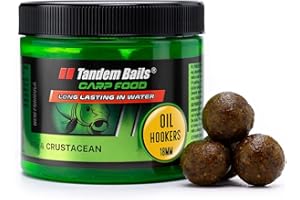 Tandem Baits Carp Food Oil Hookers, D'appâts pour carpes, Pêche de la Carpe, Peche, Pop-Ups, Bouillette Carpe, Professionnel Accessoires de Pêche Carpe 18mm 120g
