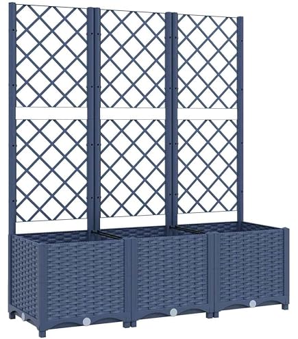 Jardinière avec treillis - Outsunny - sur pieds pour fleurs plantes potager extérieur - bois sapin - 54,5x52x180cm - Jardin Jardinière avec treillis - Outsunny - sur pieds pour fleurs plantes potager extérieur - bois sapin - 54,5x52x180cm - Jardin