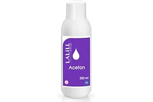 LALILL Dissolvant à L'acétone pour Vernis à Ongles 500 ml - pour Vernis Hybrides, Acrylique et Conseils - Gel Polish Remover - Dissolvant pur Acétone UV