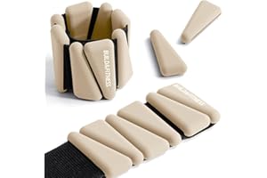 BUILD & FITNESS Poids réglables pour poignets et chevilles pour hommes et femmes, lot de 2, 0,5 kg chacun, parfaits pour le jogging, la marche, le Pilates, l'aérobic, la musculation