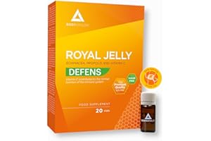 Bodyathlon- Pappa Reale Propoli, Echinacea Vitamina C- Echinacea difese immunitarie- Premium Quality- Royal Jelly flaconcini- Difese attive Senza Zucchero- Combatte fatica e stanchezza- 20 fiale