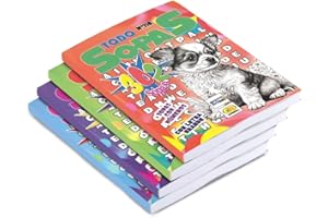 Papelivi - Lote con 4 Pasatiempos Sopas de Letras y Números Letra Grande 164 páginas con más de 300 Sopas para hacer. Ideales para casa, viaje, residencias, campamentos, hoteles (4)