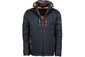 Geographical Norway Beachwood Men - Cappotto Antivento Uomo - Giacca Invernale Caldo - Giacca Con Fodera Impermeabile Resistente Inverno