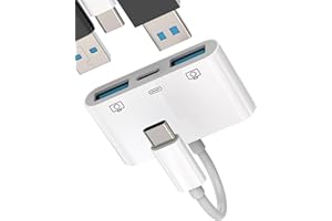 ZOYUZAN Adattatore USB C USB A per Apple Iphone 15 Macbook Air (3in1) Type C Presa Cavetto Caricatore Alimentatore Accessori Caricabatterie Sdoppiatore Cavo OTG Chiavetta Convertitore Compatibile con Samsung