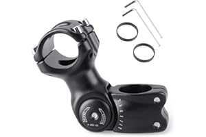 Azarxis Bike Stem Adjustable 0-90 Degree 25.4 31.8mm Bicycle Handlebar Stem 60 80 93 100mm for Mountain Bike Road Bike BMX MTB