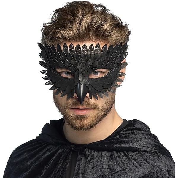 Smiffys Masque Corbeau - Accessoire Déguisement Halloween Et Carnaval