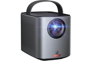 ‎NEBULA Nebula Anker Mars 3 Air Mini Beamer, 1080p, mit Google TV, Smart, WLAN Projektor, Tragbarer Projektor mit 400 ANSI-Lumen, Dolby Digital, 2*8W, 150-Zoll Bild, Integrierter Akku, 2,5 Stunden Spielzeit