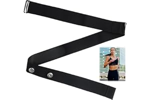 JECDFS Cinghia di ricambio ANT+ e Bluetooth Polar H7 Compatibile Coospo, Wahoo Taglia universale M-XL (65-95 cm) Monitoraggio affidabile frequenza cardiaca per camminate