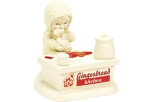 Department 56 Snowbabies Christmas Jubilee Working in The Gingerbread Kitchen Figurine, 3.7 Inch, Multicolor