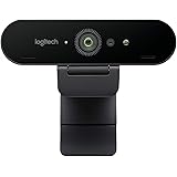 Logitech BRIO ULTRA-HD PRO Webcam, 4K HD 1080p, 5-fach Zoom, Hohe Bildfrequenz, HDR und RightLight 3, USB-Anschluss, Gesichts