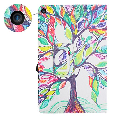 Medion Lifetab X10302/X10301 hülle,Mama Mouth Folding Ständer Hülle Case mit Standfunktion für 10.1″ Medion Lifetab X10302/X10301 Android Tablet PC,Love Tree - 6