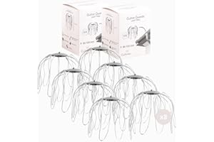CULTIVEA® Lot de 8 crapaudines gouttière en acier galvanisé (Ø 80 à 100 mm) – 2 x 4 pièces – Filtre anti-feuilles, anti-bouchon, protège gouttière durable et facile à poser