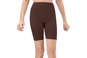 NetSetUK Girls Kids Cycling Shorts Plain Strechy Sports Dance School P.E Gym Summer Girls' Shorts Pants for Activewear