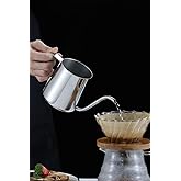 &Ccedil;elik &Ouml;l&ccedil;ekli 350 ml 7 Cup Kahve Demleme ibriği Espresso Sıcak Su ibriği mt116