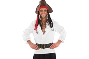 Fun Shack Camisa Pirata Hombre Y Mujer, Disfraz Pirata Adulto, Camisa Medieval Adulto, Disfraz Pirata Hombre Adulto, Camisa Pirata Mujer, Disfraz Mujer Carnaval Hombre Tallas S,M,L,XL,XXL