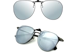 CREYESTAL Polaryzacyjne Przeciwsłoneczne Okulary z Klipsem, Podnoszony i Ultra Lekki, Mężczyzna, Kobieta,100% Anti-UV, Certyfikat CE