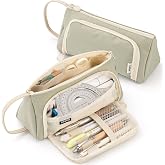 ONCCI Large School Pencil Case, Multifunctional Pencil Case with Zipper for Girls, Pencil Bag for School and Office, Statione