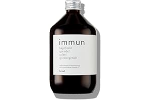 ‎KRUUT Kruut – Immun Kräuterauszug bio 500ml – Elixier aus Wildkräutern Hagebutte, Salbei, Spitzwegerich, Thymian mit natürlichem Vitamin C – Oxymel Tinktur Kräuterdrink Sirup Kur aus heimischen Superfoods*