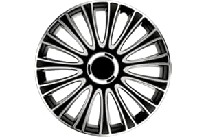 Petex LeMans Pro 2-krotnie lakierowany. Materiał: ABS. Kolor: czarny. 40 cm (4 x uniwersalne kołpaki ozdobne/kołpaki)