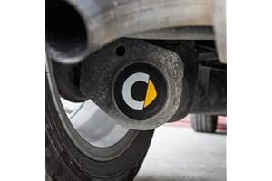 SHIFENG, Tappo di gomma per tubo posteriore dell'auto, impermeabile, copertura, accessori per auto (nero, con logo C)