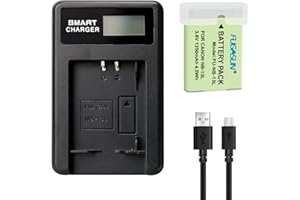 FUGASUN 1 Stück 1250 mAh NB-13L NB13L Akku mit Ladegerät für PowerShot G7 X Mark III, G7 X Mark II, G9 X Mark II, G1 X Mark III, G5 X, G5 X Mark II, G7 X, G9 X, SX620 HS, SX720 HS, SX730 HS, SX740 HS