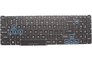 ESEEGOO New Replacement Keyboard for Acer Predator Helios 300 PH315-52 PH315-53 PH317-53 PH317-53-7777 PH317-54 PH315-52-72RG PH315-52-75WN PH317-53-795U Keyboard RGB Backlit US